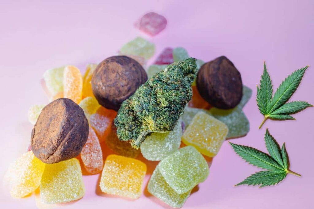 Delta 8 gummies and marijuana buds