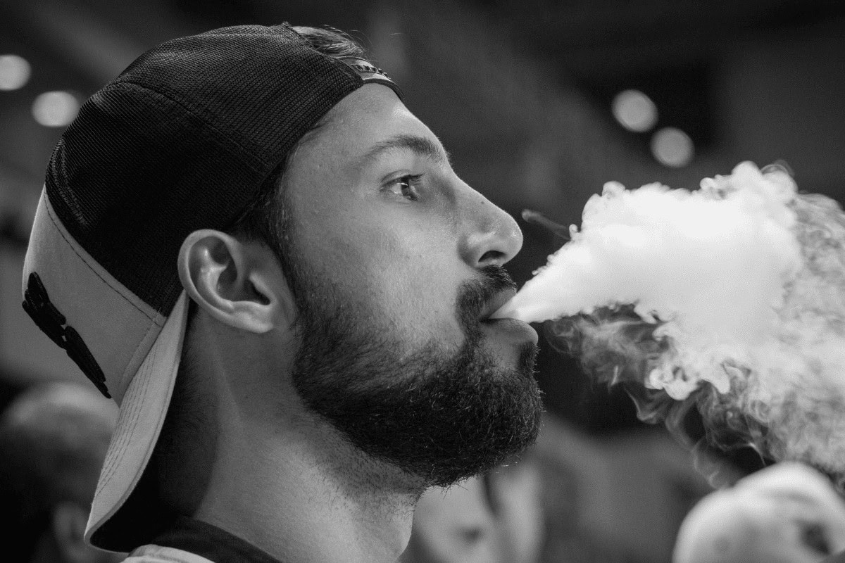 A Guy Vaping
