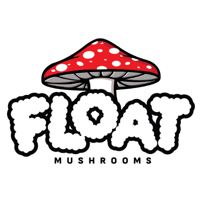 A red and white mushroom with white dots.