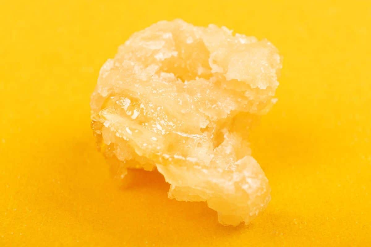 Freshly prepared weed budder