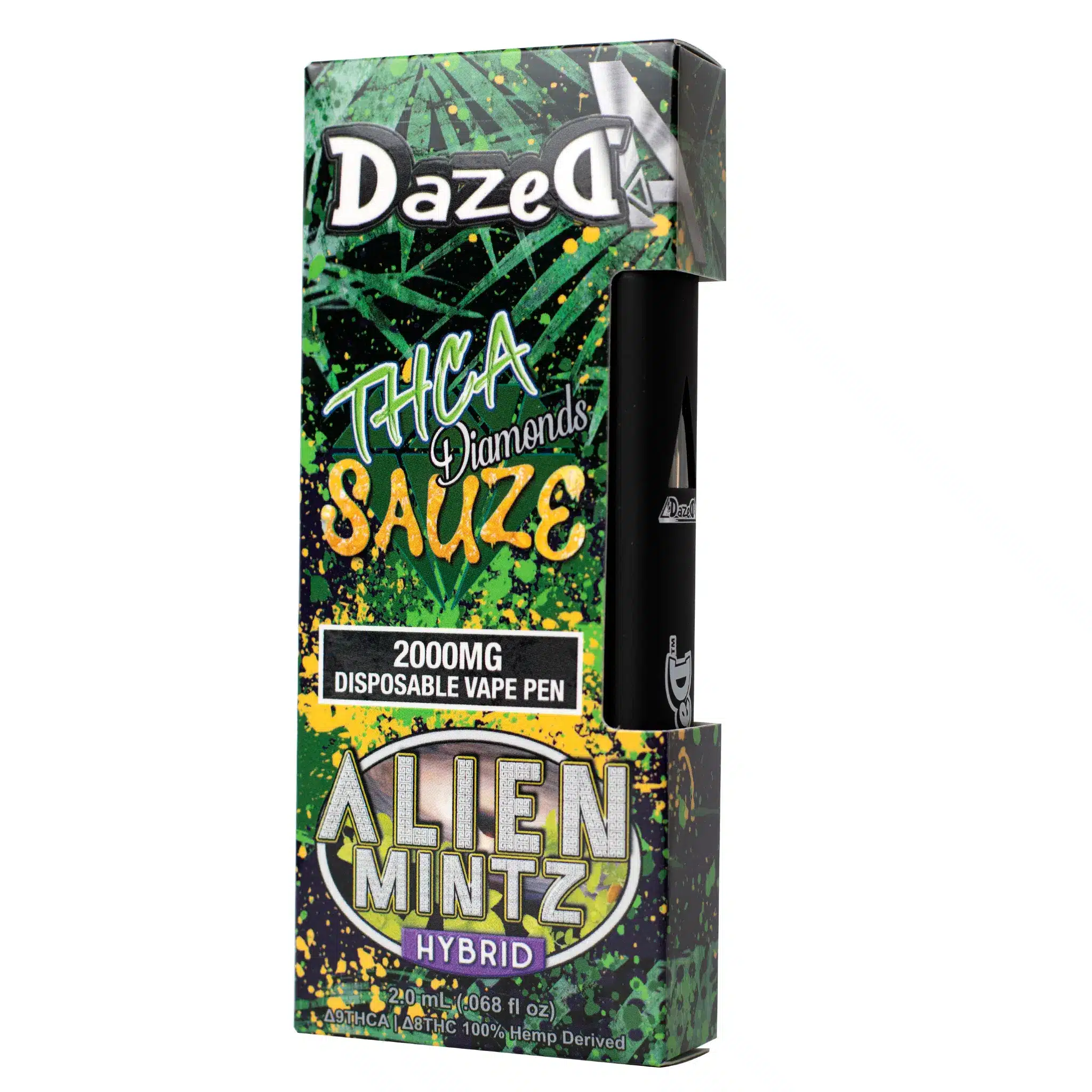 dazed thca diamonds sauze 2000mg vape pen - best thca vape 2024