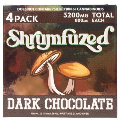 Shrumfuzed Nootropic Mushroom Gummies 4 Piece Dark Chocolate