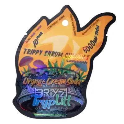 BRIXZ TrypLitt Nootropic Mushroom Gummies 10pc BRIXZ TrypLitt Nootropic Trippy Psychedelic Mushroom Gummies 10pc - Orange Cream Soda