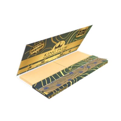 King Palm King Size Hemp Rolling Papers and Tips 32pc Blueberry