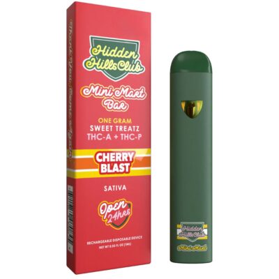 Hidden Hills Mini Mart Bar Sweet Treatz THCA + THCP Disposable 1g Hidden Hills Mini Mart Bar Sweet Treatz THCA + THCP Disposable 1g - Cherry Blast (Sativa)