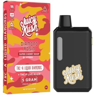 Juicy Kush Diamond Rosin Disposable 5g - Super Cherry Boof (Hybrid)