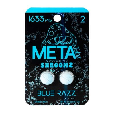 Meta Tabz Nootropic Shroomz tablets 2pc Blue Razz Front