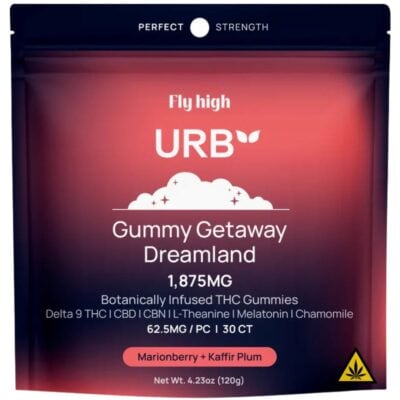 Urb Gummy Getaway Dreamland Gummies 30pc Urb Gummy Getaway Dreamland Gummies 30pc - Marionberry & Kaffir Plum
