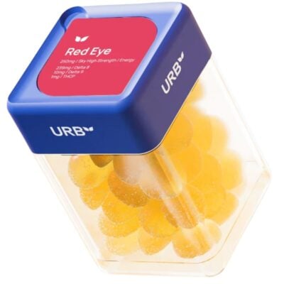 Urb Red Eye Skybites Gummies 30pc Urb Red Eye Skybites Gummies 10pc - Passionfruit Mango (Sativa)