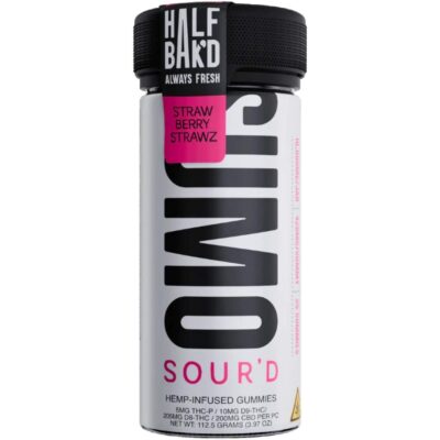 Half Bak’d Sumo Sour’d Gummies 10000mg 25pc Half Bak'd Sumo Sour'd Gummies 10000mg 25pc - Strawberry Strawz