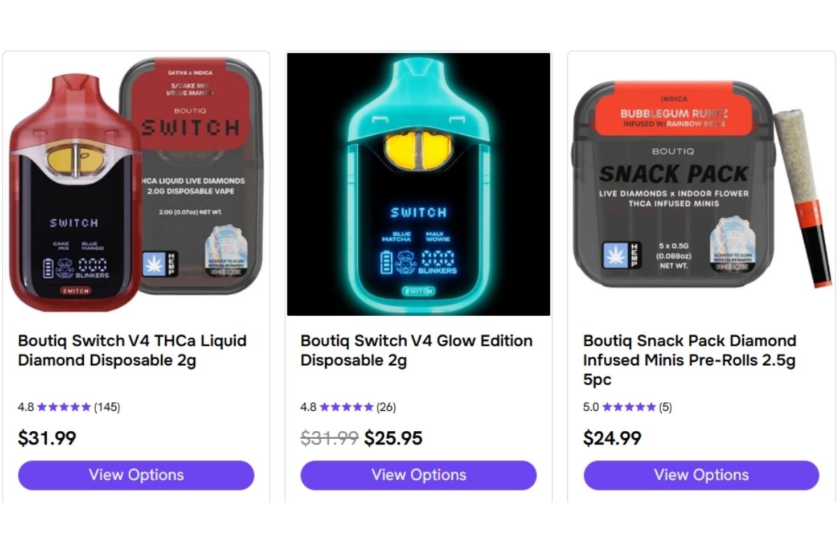 A collection of boutiq products for sale online