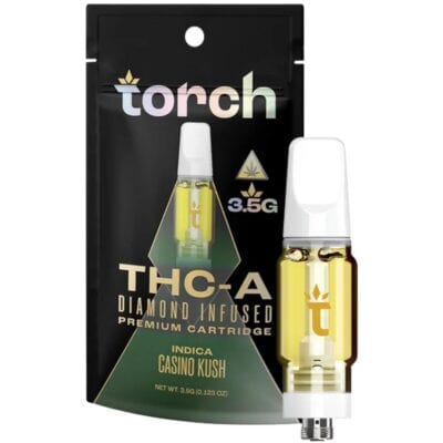 Torch THCa Diamond Infused Premium Cartridge 3.5g Torch THCa Diamond Infused Premium Cartridge 3.5g - Casino Kush (Indica)