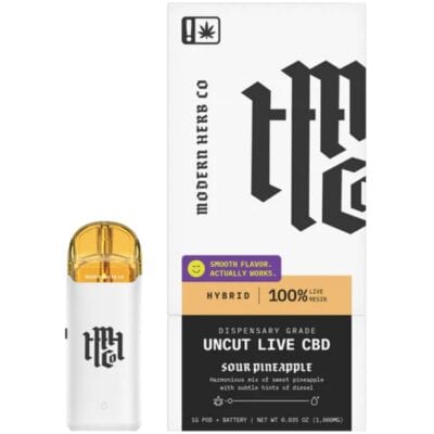 Modern Herb Co Live CBD Uncut Pod Kit 1g - Sour Pineapple (Hybrid)