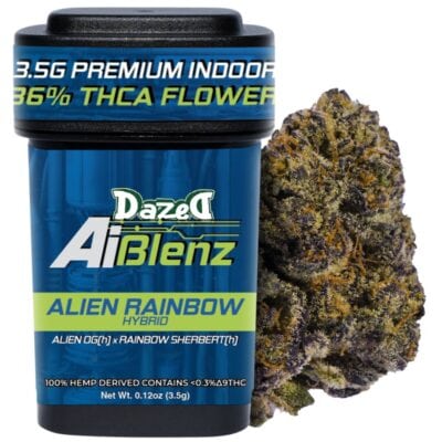 Dazed AI Blenz Flower 3.5g THCA - Alien Rainbow