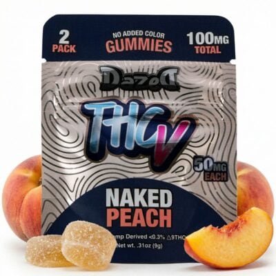 Dazed THCV Gummies 2ct - Naked Peach Flavor