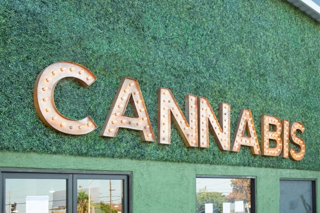 A legal cannabis store
