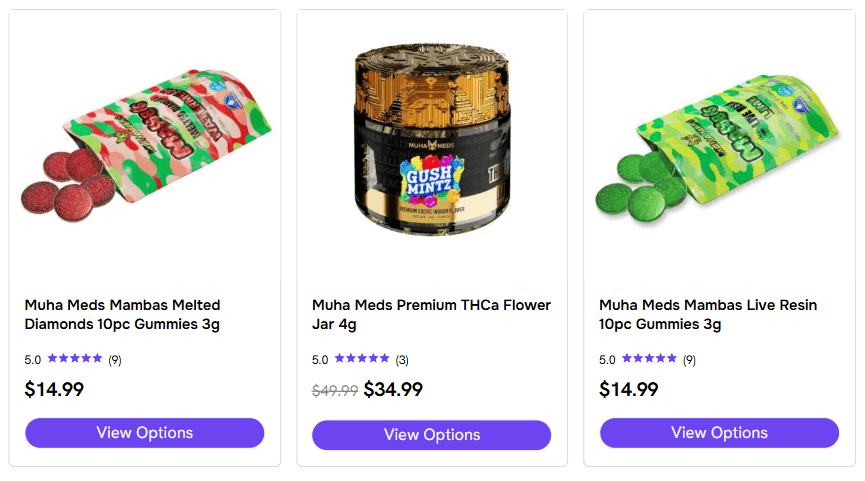 Muha meds gummies and flower for sale online